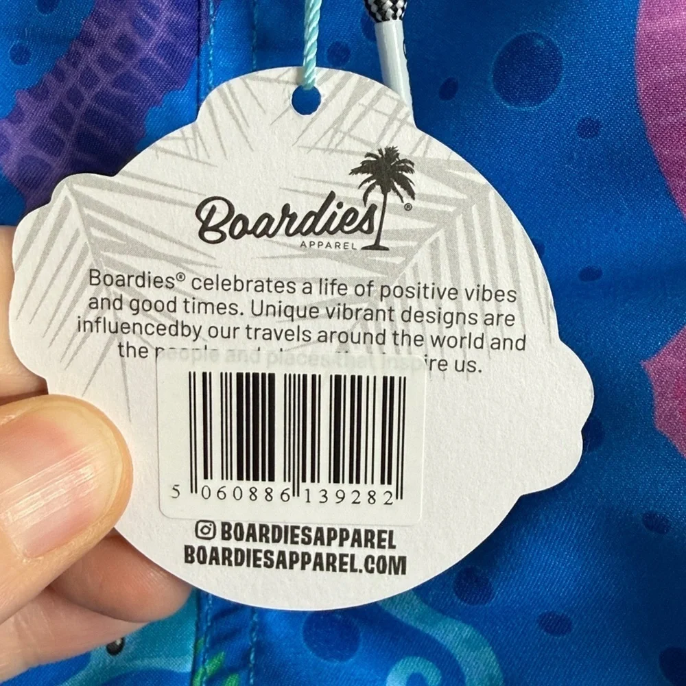 Boardies seahorse II kids swim trunks size 11-12 NWT